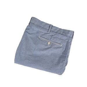 VTG Polo Ralph Lauren Blue White Striped Seersucker Shorts Men's Sz 46B Preppy